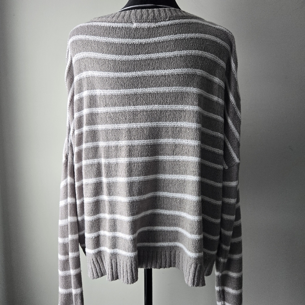 SO Sweater Women's Soft Acrylic Long Sleeve Striped XL - Picture 4 of 8